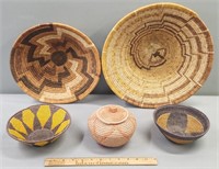Native American Style Baskets Lot Collection