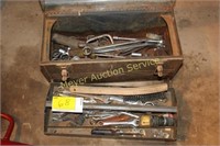 Vintage Craftsman Toolbox & contents of hand tools
