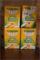 6 BOXES OF CRAYOLA CHALK