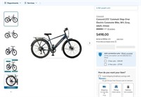 FM8496  Concord 27.5" Commutr E-Bike, 36V, Gray