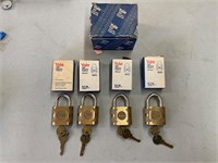 Yale High Security Brass Padlock Set