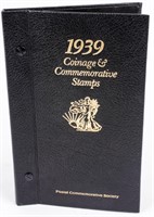 Coin 1939 Coinage & Stamps in Deluxe Presentation.