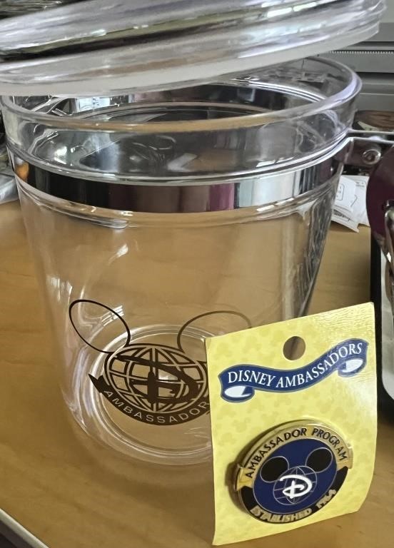 Disney WDW Ambassador Series Pin & Rare Jar