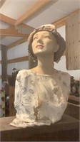 Beautiful Vintage Plaster Mannequin Bust