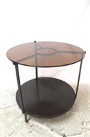 Jonathan Charles round glass top table