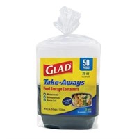 G) ~50 Pieces Glad Take-Aways Storage Containers