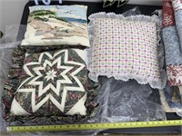 Decorative Pillows, Comforter and Quilt Set
