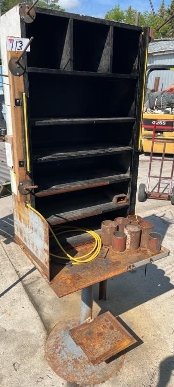 Welding Workstation. 26" x 23" x 72" high.