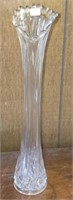 Tall Decorative Clear Glass Stretch Vase