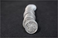 Roll of 50 Mixed Date Mercury Silver DImes