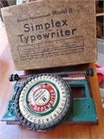 Simplex Typewriter Model B in original box