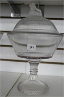 GLASS COVERED DISH 12"