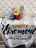 Retirement banner and party supplies