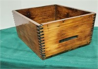 Dovetailed wooden crate