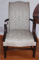 Hickory Chair Co. Upholstered open arm chair