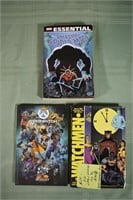3 large volume comic books; as is