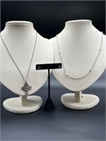 Sterling Silver Necklaces & Earrings 8.7g