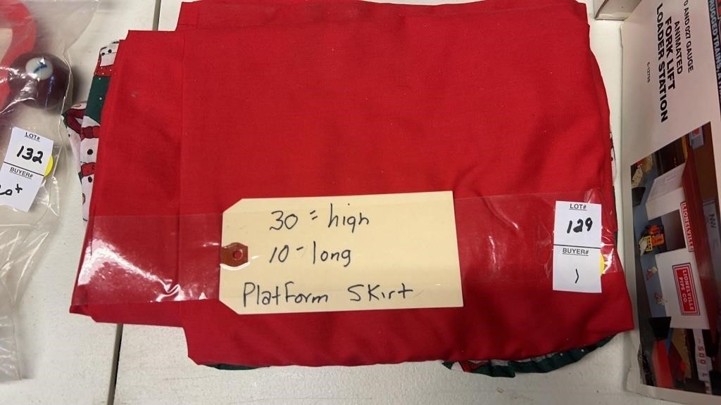 30” High 10’ long Platform Skirt