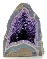 16in Amethyst Mineral Geode Cathedral
