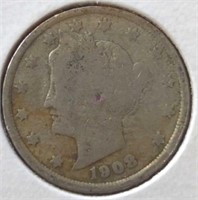 1908 Liberty Head V nickel