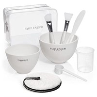 Face Mask Mixing Bowl Set with Silicone Facial Bow