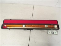 Quality Pool Cue w/ Hard Case - As Shown
