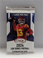 2024 Sage Low Series Football HOBBY Pack (1 Auto)