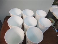 White Glass Tea Cups