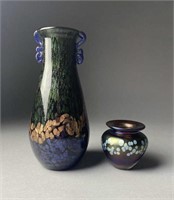 Two Art Glass Vases, Dale Tiffany