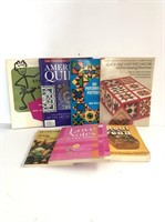 Assorted books including sewing, quilting. and rec