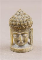 Vintage Carved Hardstone Buddha Head