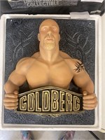 LE WCW Goldberg bust plaque with box.