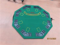 47" Foldable Velvet Blackjack Poker Card Table