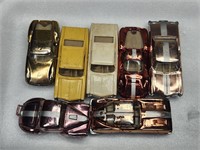 7) VINTAGE AURORA CIGAR BOX CARS