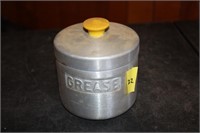 Vintage aluminum grease holder