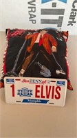 Elvis Presley license plate and pillow