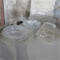 Cut Glass Serving Dishes