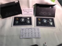 Two Sets of 1992 US mint Silver Proof Sets