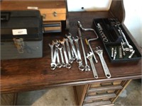 Miscellaneous tools and plastic tool box