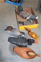 6 WOODEN DUCK DECOYS