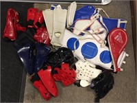 Sports Head gear and padding and tote
