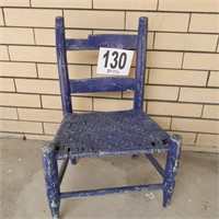 CHILD'S LADDER BACK CHAIR SIGNS OF AGE