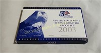 2003 US Mint State Quarters Proof Set
