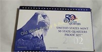 2002 US Mint State Quarters Proof Set