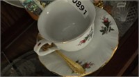 hand poainted Lefton china cup & Saucer