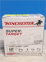 WINCHESTER 12 GA SHOT SHELLS #7 ½ , 25 RDS