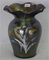 Imperial Jewels decorated 6 1/2" vase - purple