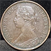 1861 Nova Scotia Copper Half Cent