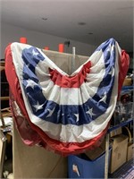 AMERICAN FLAG BUNTINGS, 3 TOTAL, VALLEY FORGE,