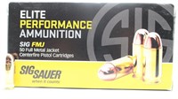 50rds Sig Sauer 45auto 230gr FMJ Cartridges